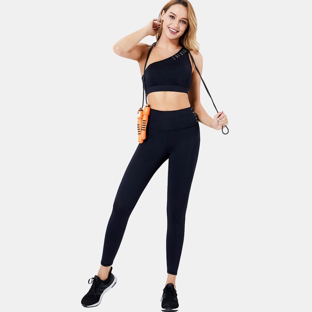 Medium Impact Gathered Sexy Yoga Suit