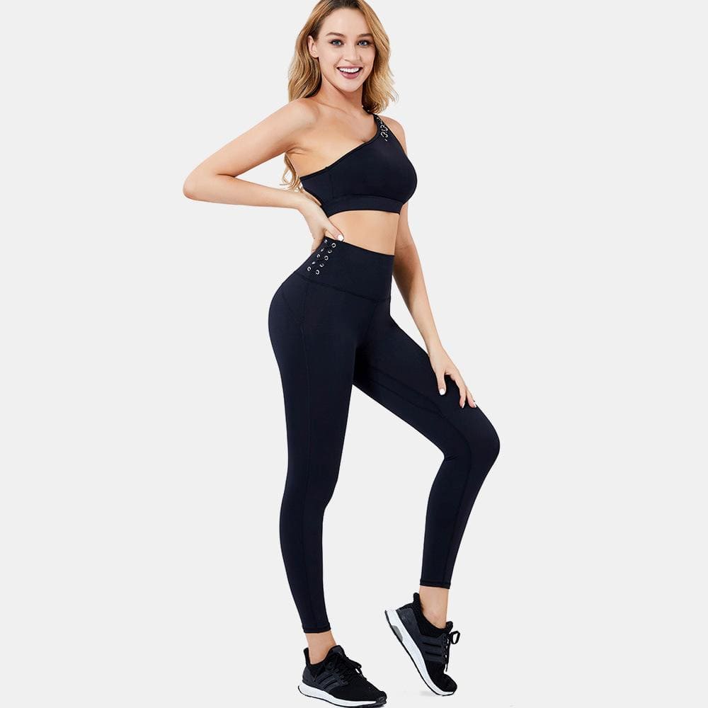 Medium Impact Gathered Sexy Yoga Suit