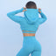 Casual Pure Colour Stylish Yoga Hoddie