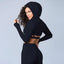 Casual Pure Colour Stylish Yoga Hoddie