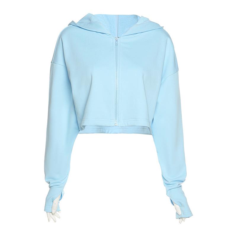 Casual Pure Colour Yoga Jacket