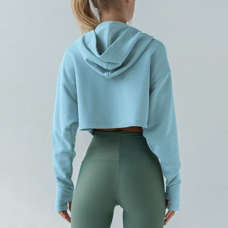 Casual Pure Colour Yoga Jacket
