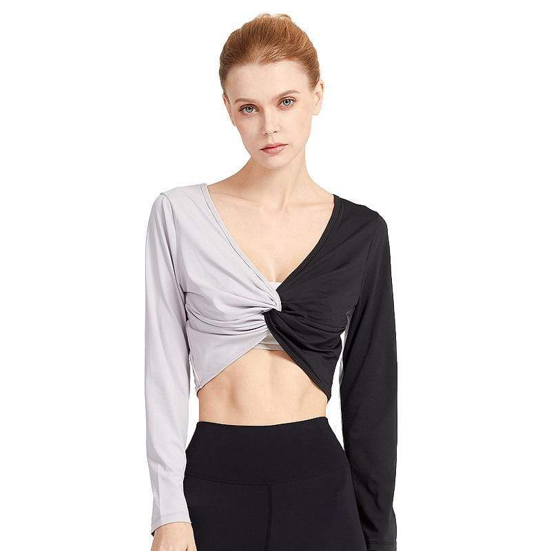 Trendy Sexy Gathered Long Sleeve