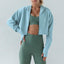 Casual Pure Colour Yoga Jacket