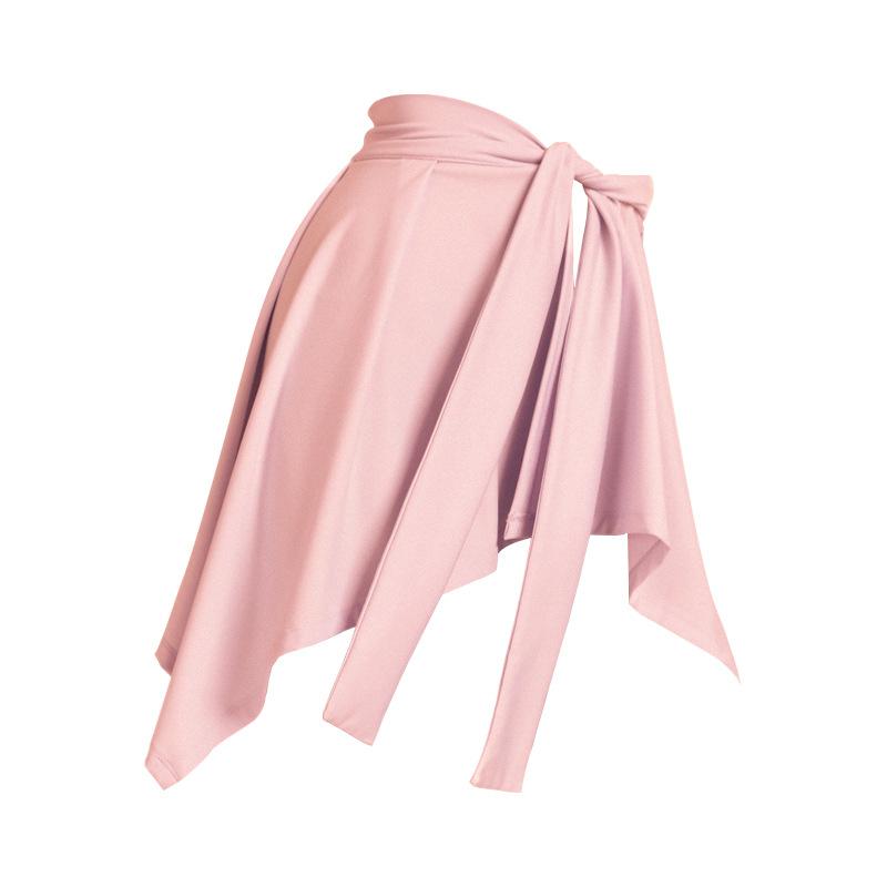 Solid Color Dance Sports Fitness Yoga Skirt
