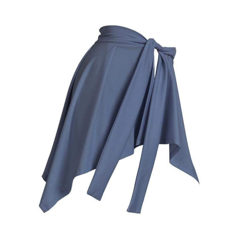Solid Color Dance Sports Fitness Yoga Skirt