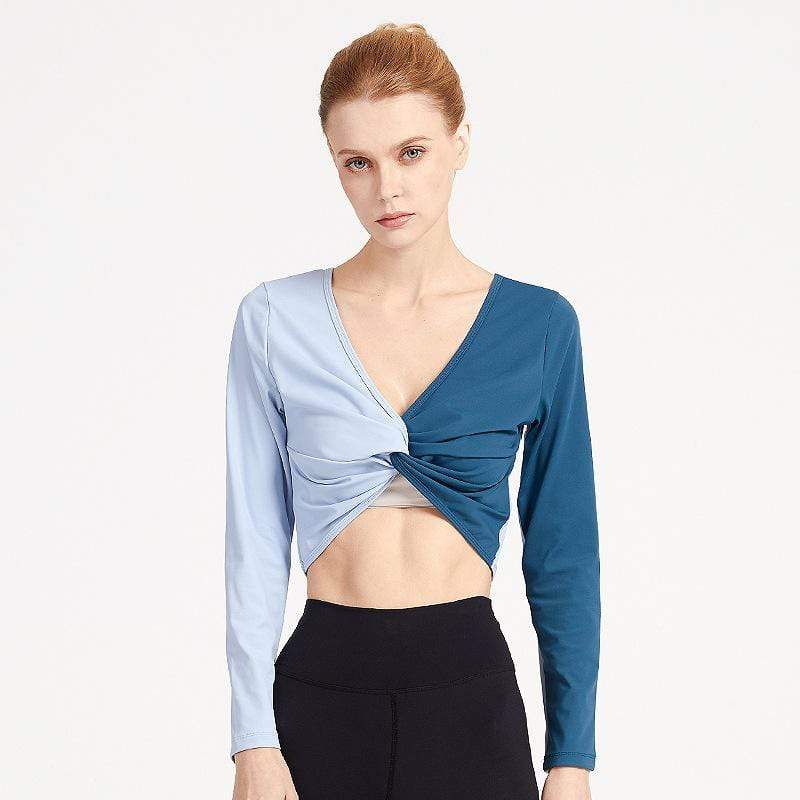 Trendy Sexy Gathered Long Sleeve