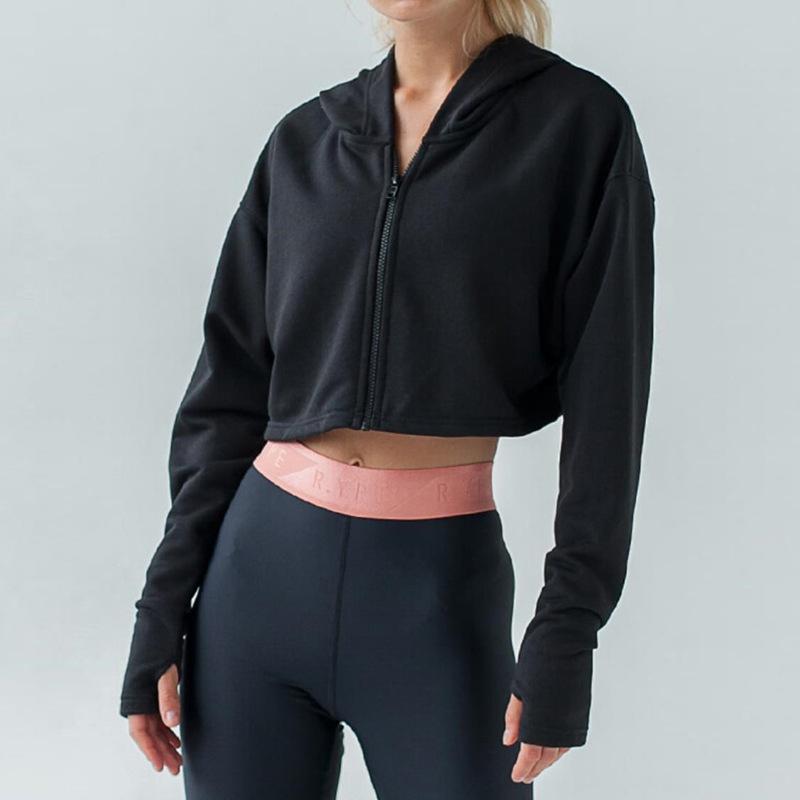 Casual Pure Colour Yoga Jacket