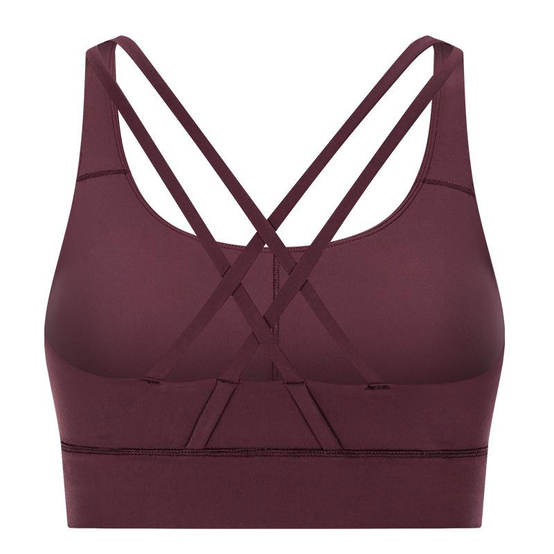Outdoor Nude High strength Shockproof Yoga Sports Bra