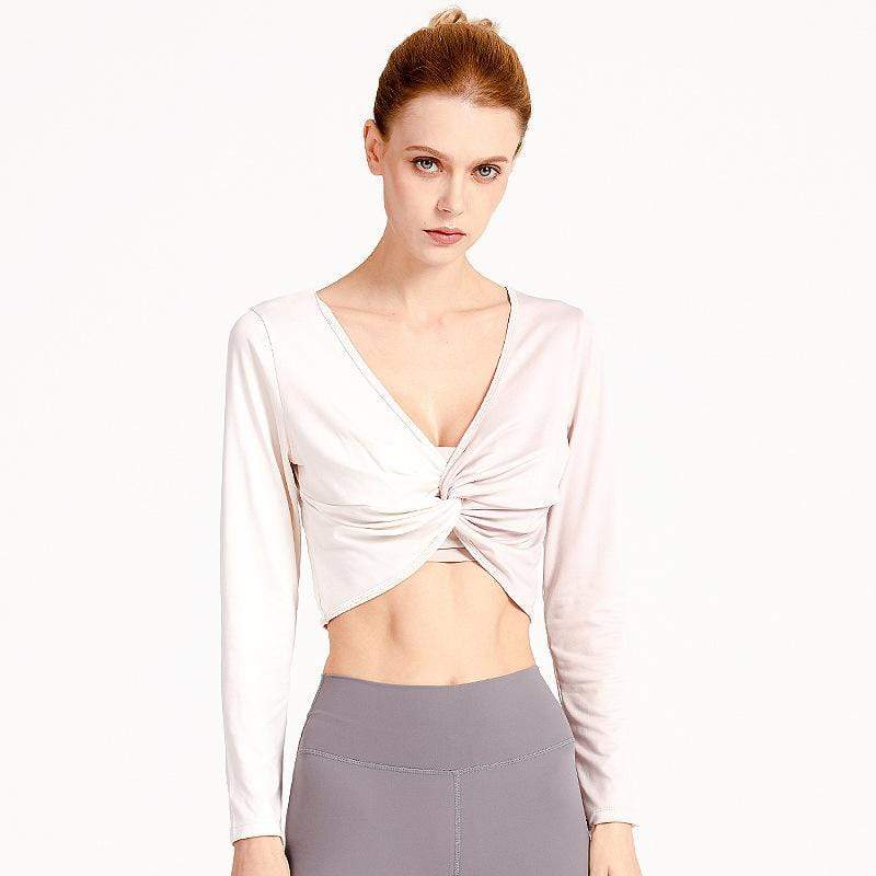 Trendy Sexy Gathered Long Sleeve