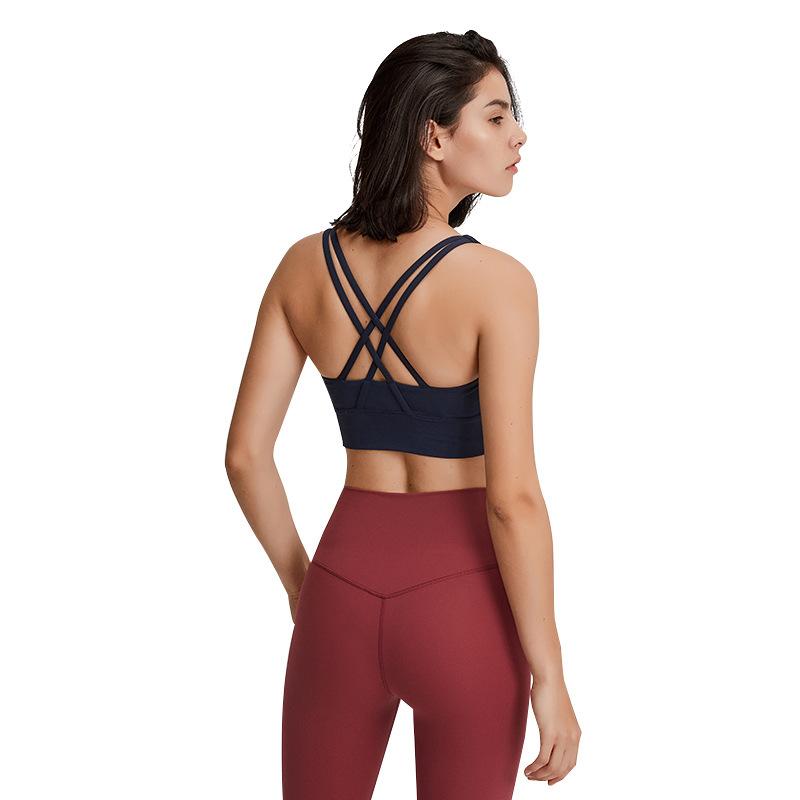 Outdoor Nude High strength Shockproof Yoga Sports Bra