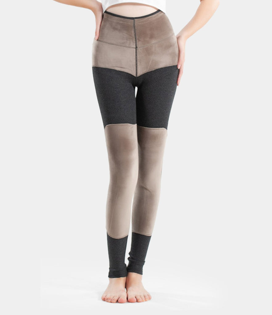 High Waisted Fleece Lined Warm Full Length Leggings