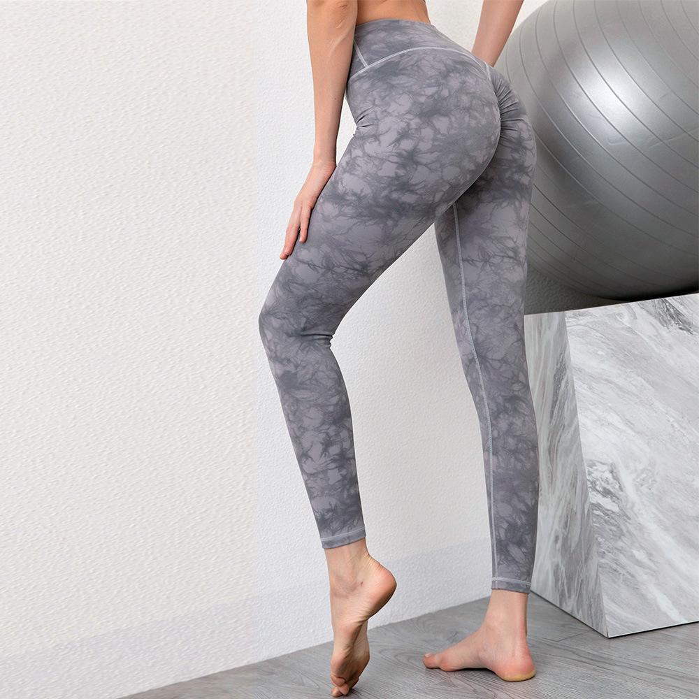 Tie dye Printed High Waist Nude Yoga Leggings