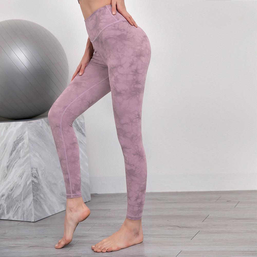 Tie dye Printed High Waist Nude Yoga Leggings