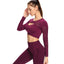 High Waist Tight Pure Color Yoga Suit