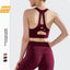 Shockproof Gathered Yoga Fitness Mesh Bra