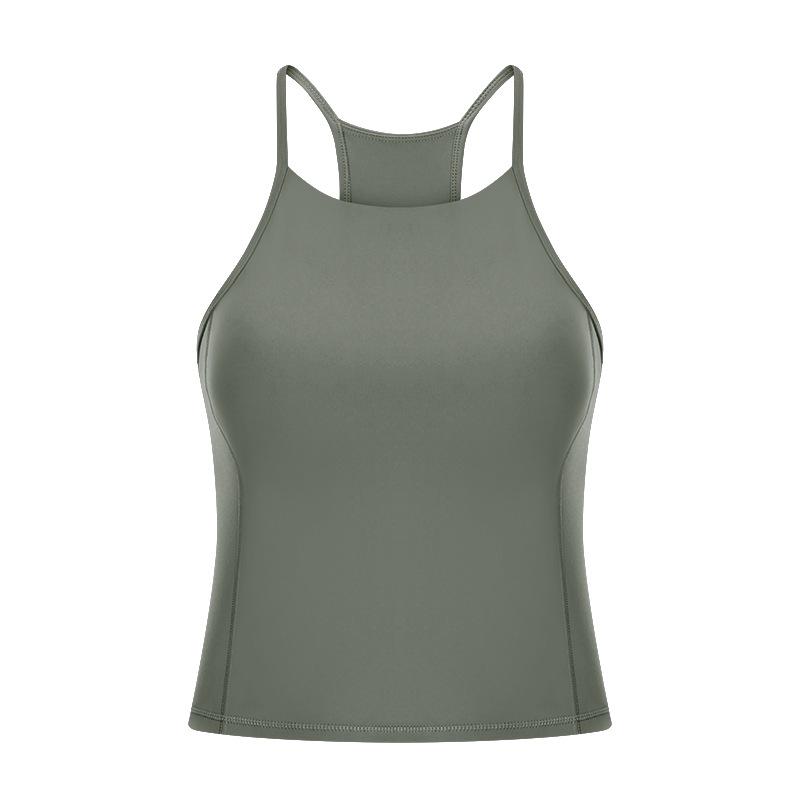 Simple Casual High Neck Yoga Bra