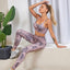 Sexy Yoga Printing High Waist Gym Suit