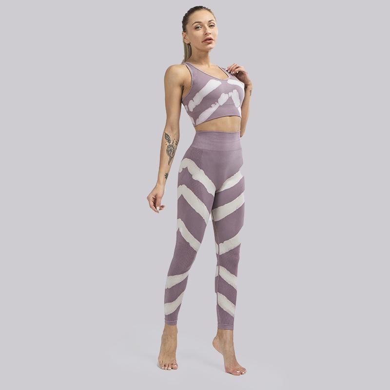 Sexy Yoga Beauty Print Sports Suit