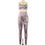 Sexy Yoga Printing High Waist Gym Suit