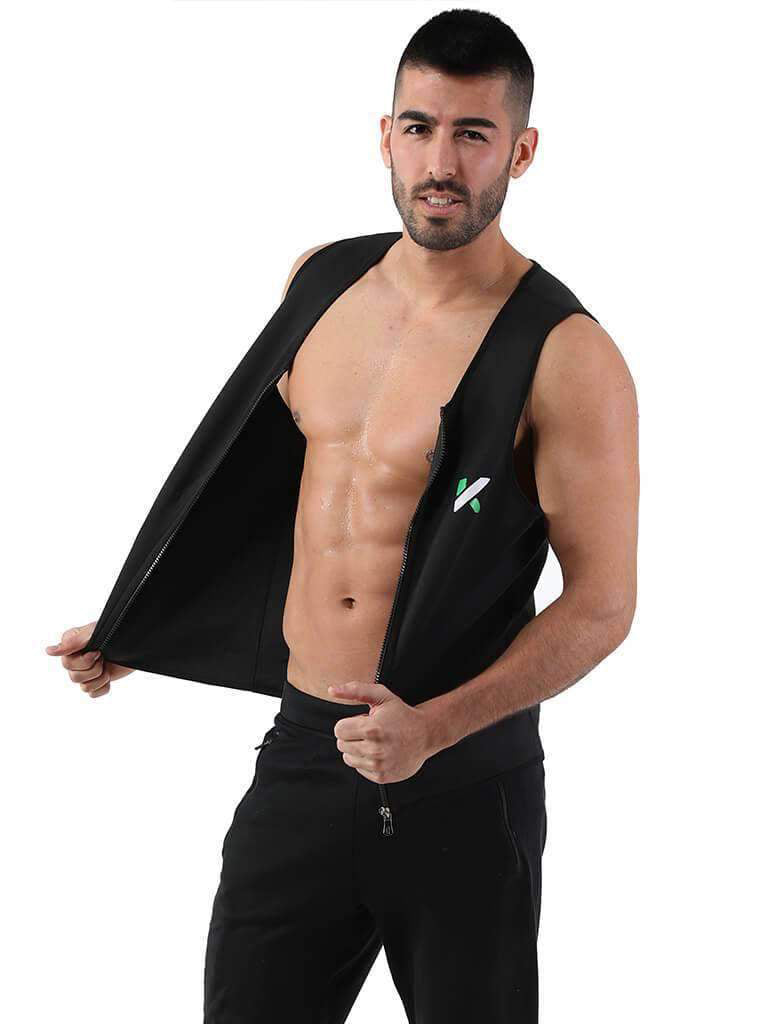 Neoprene Zipper Sauna Vest Men