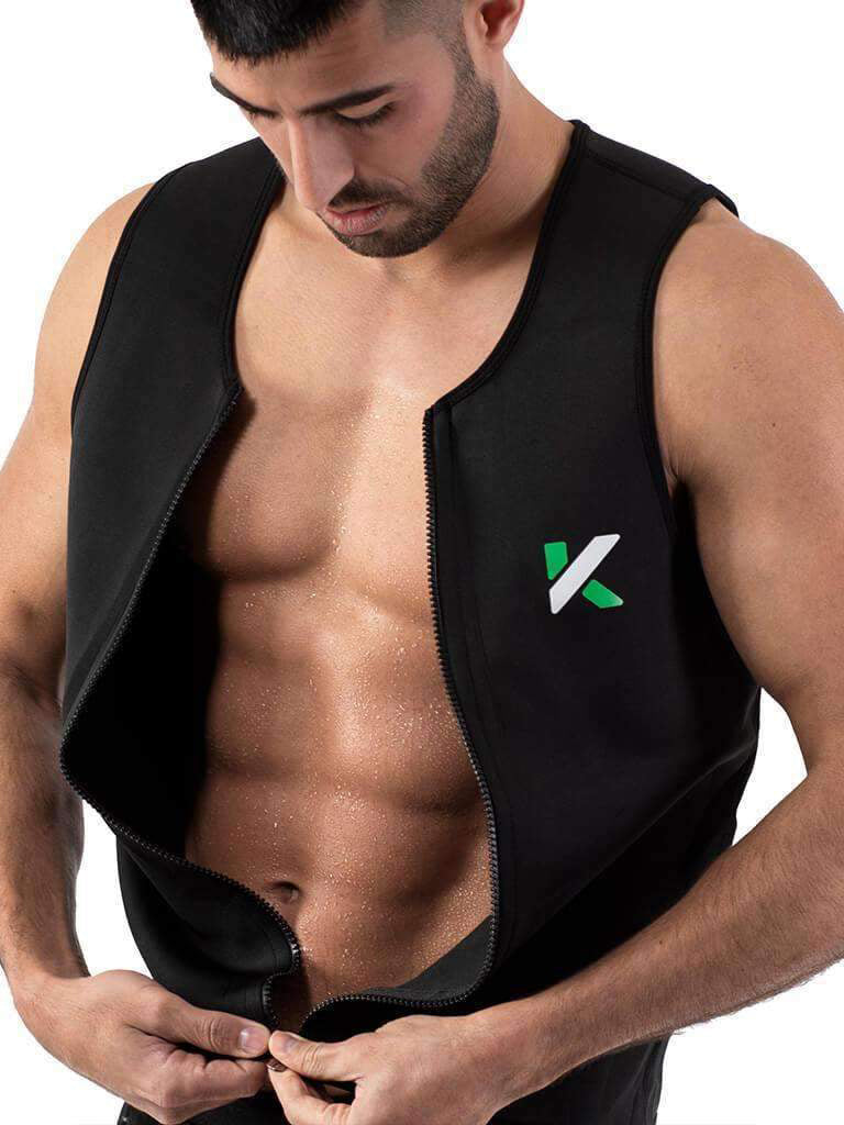 Neoprene Zipper Sauna Vest Men