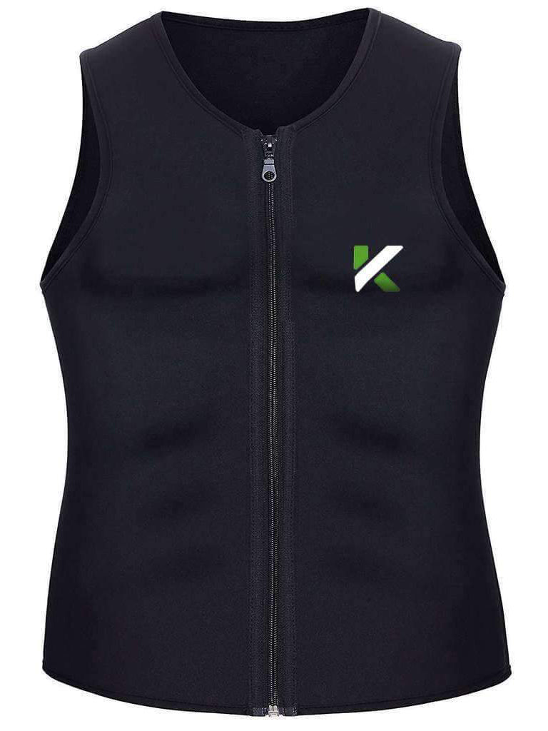 Neoprene Zipper Sauna Vest Men