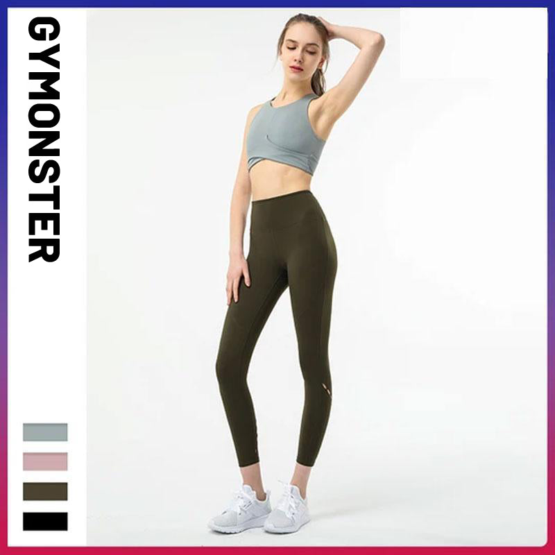 High Waist Tight Pure Color Yoga Suit