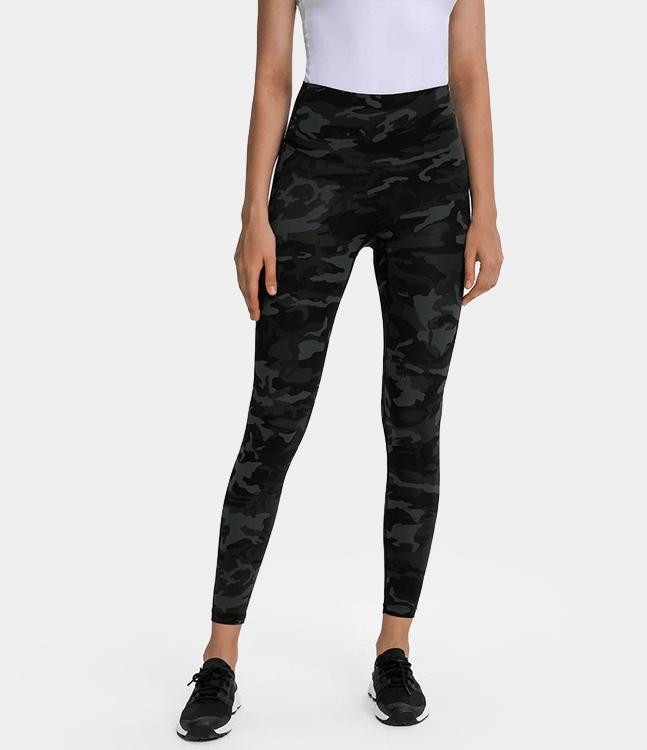 Super High Waisted Camo Seamless Leggings
