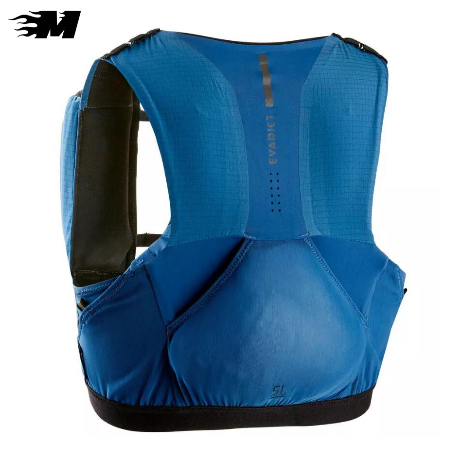 Running Hydration Vest Flask Holder Blue Black