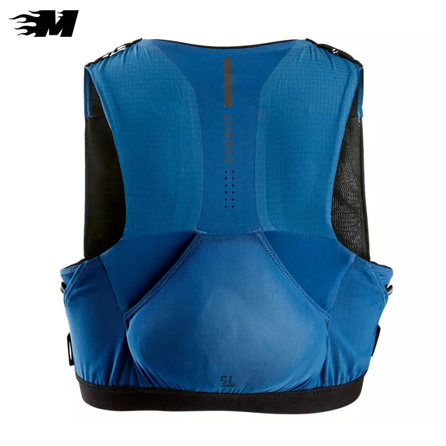 Running Hydration Vest Flask Holder Blue Black