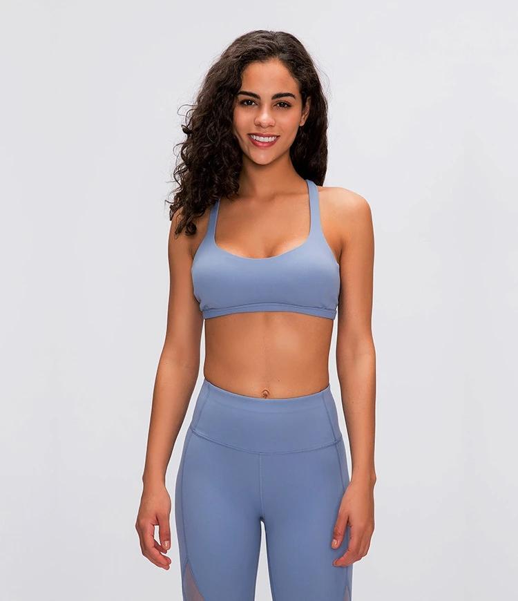 Bloom Neck Crisscross Strappy Low Support Sports Bra