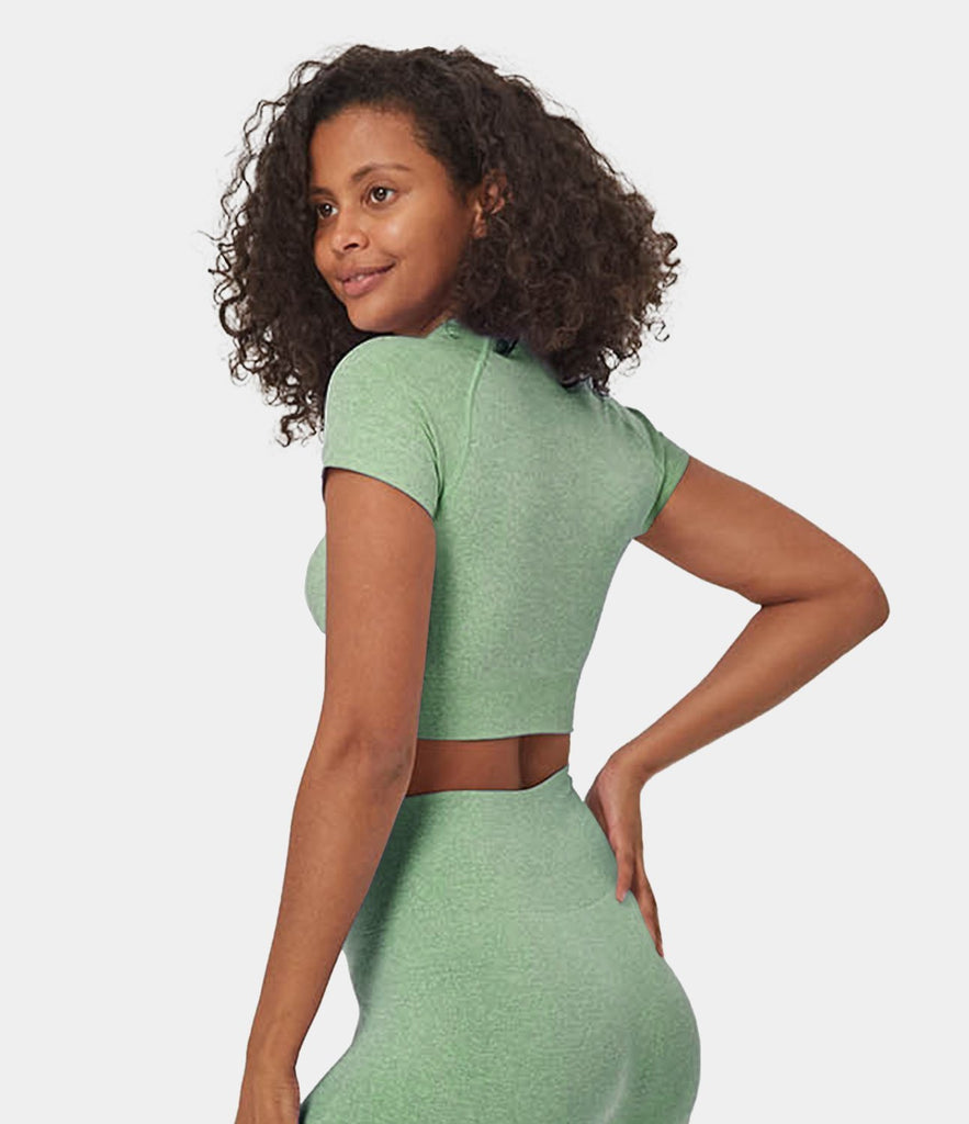 FLOW Seamless Cropped Sports Top