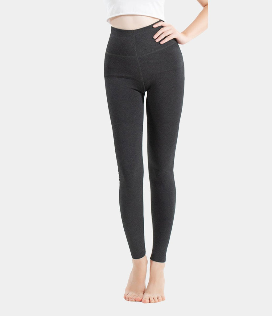 High Waisted Fleece Lined Warm Full Length Leggings