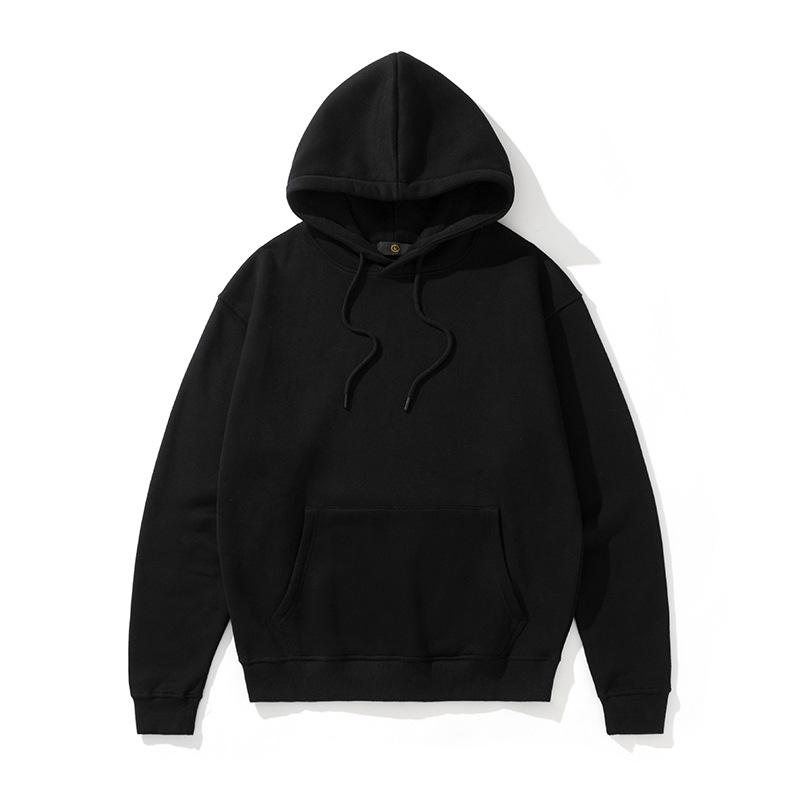 Solid Color Fleece Lined Hoodie