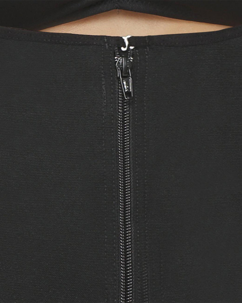 Women Zipper Bodysuit