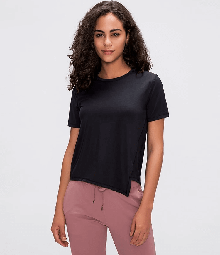 Round Neck Short Sleeve Top