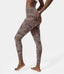 High Waisted Camo Waistband Pocket 7/8 Leggings