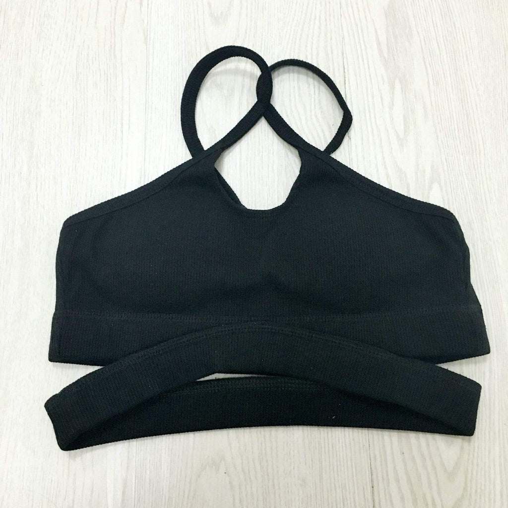 Sexy Seamless Steel Ring Fitness Yoga Bra