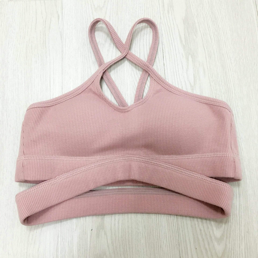 Sexy Seamless Steel Ring Fitness Yoga Bra
