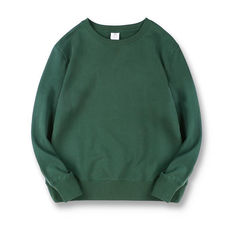 Round Neck Solid Color Sweatshirt