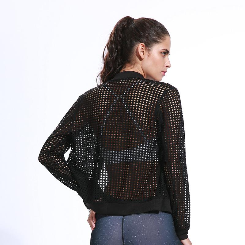 Outdoor Quick drying Hollow Yoga Jacket