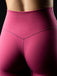 Surface Path Laser Cut Legging Rose Wine