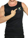 Men Black Sauna Crew Neck Vest