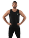 Men Black Sauna Crew Neck Vest
