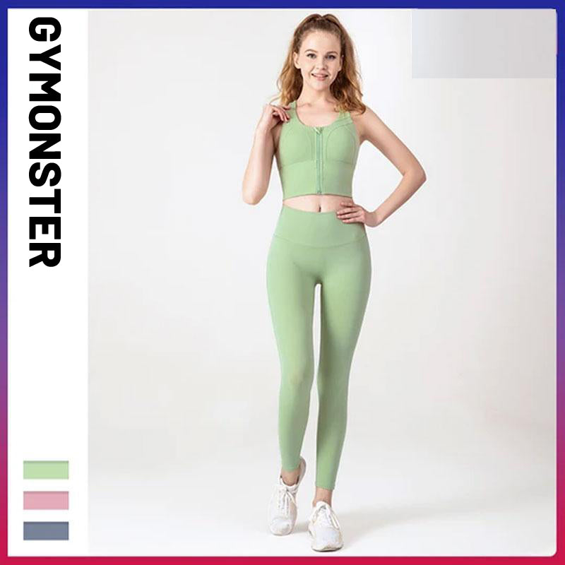 High Waist Tight Pure Color Yoga Suit