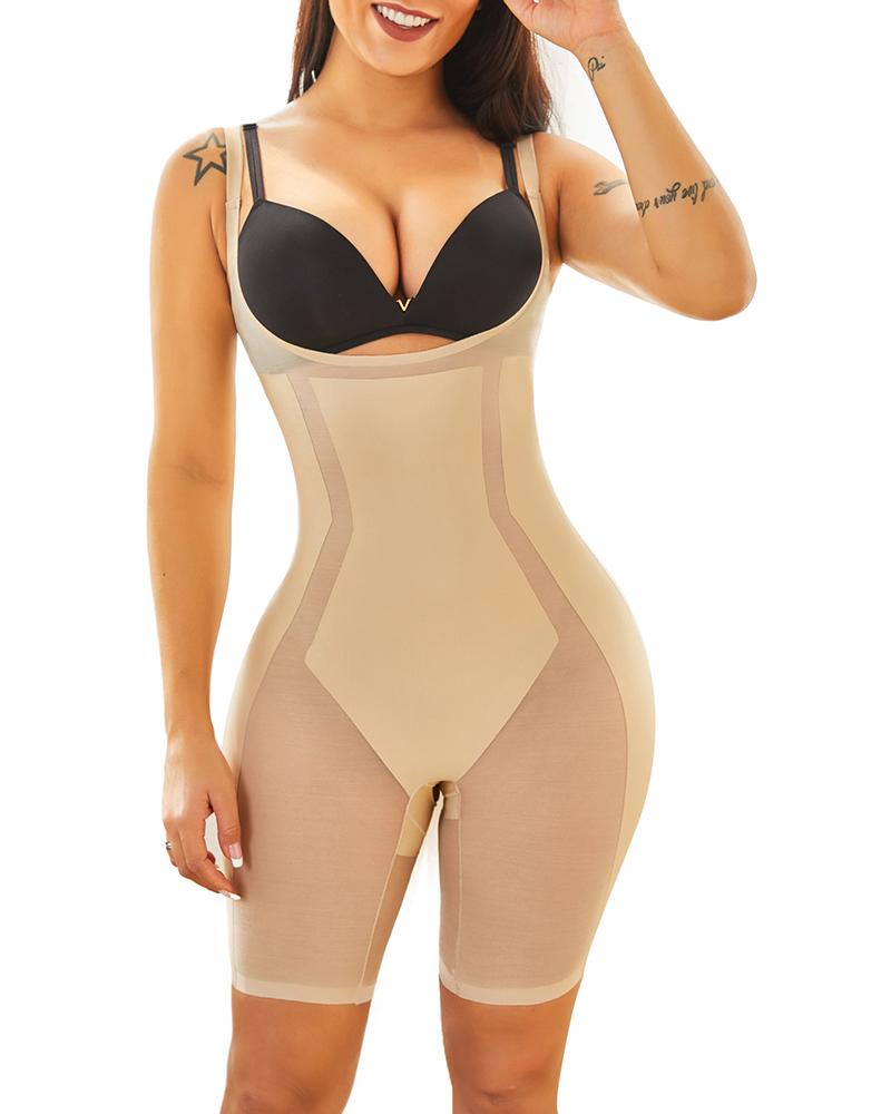 Women Tummy Control Breathable Bodysuit