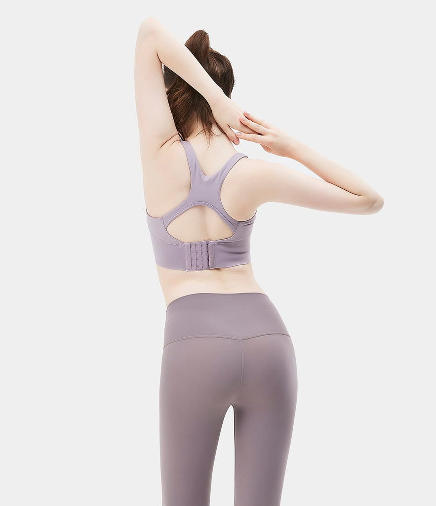 Bloom Neck Seamless Crisscross High Support Sports Bra