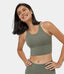 Longline Crisscross Strappy Medium Support Sports Bra
