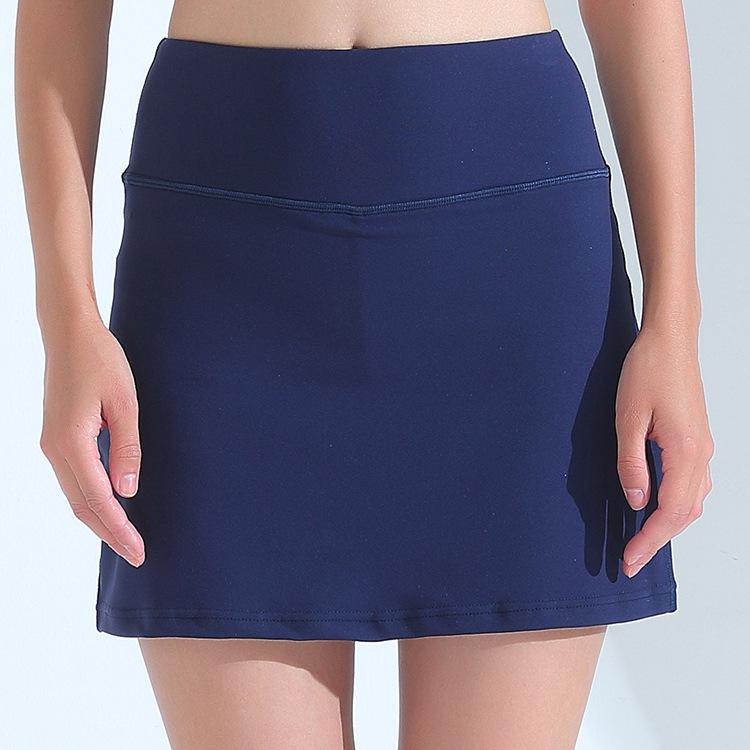 Crisscross Vest Solid Stretch Skirt